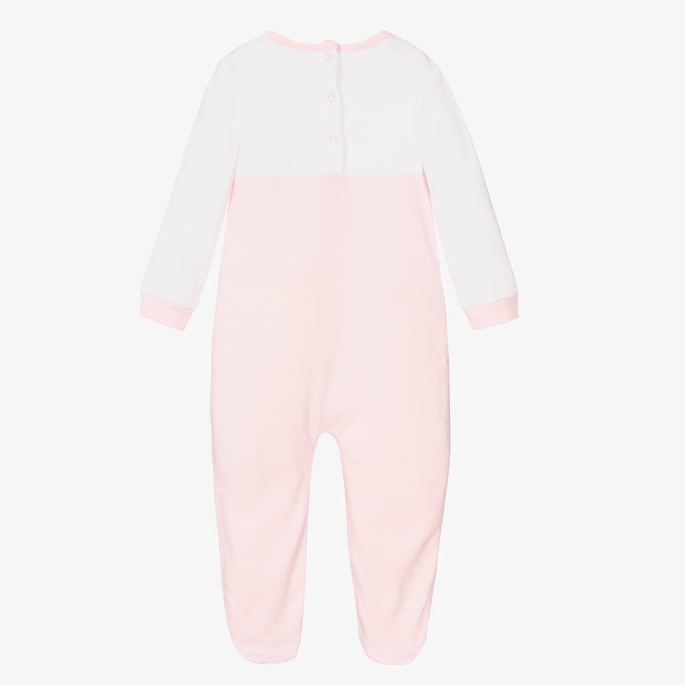 Guess-Розовый хлопковый комбинезон | Childrensalon Outlet