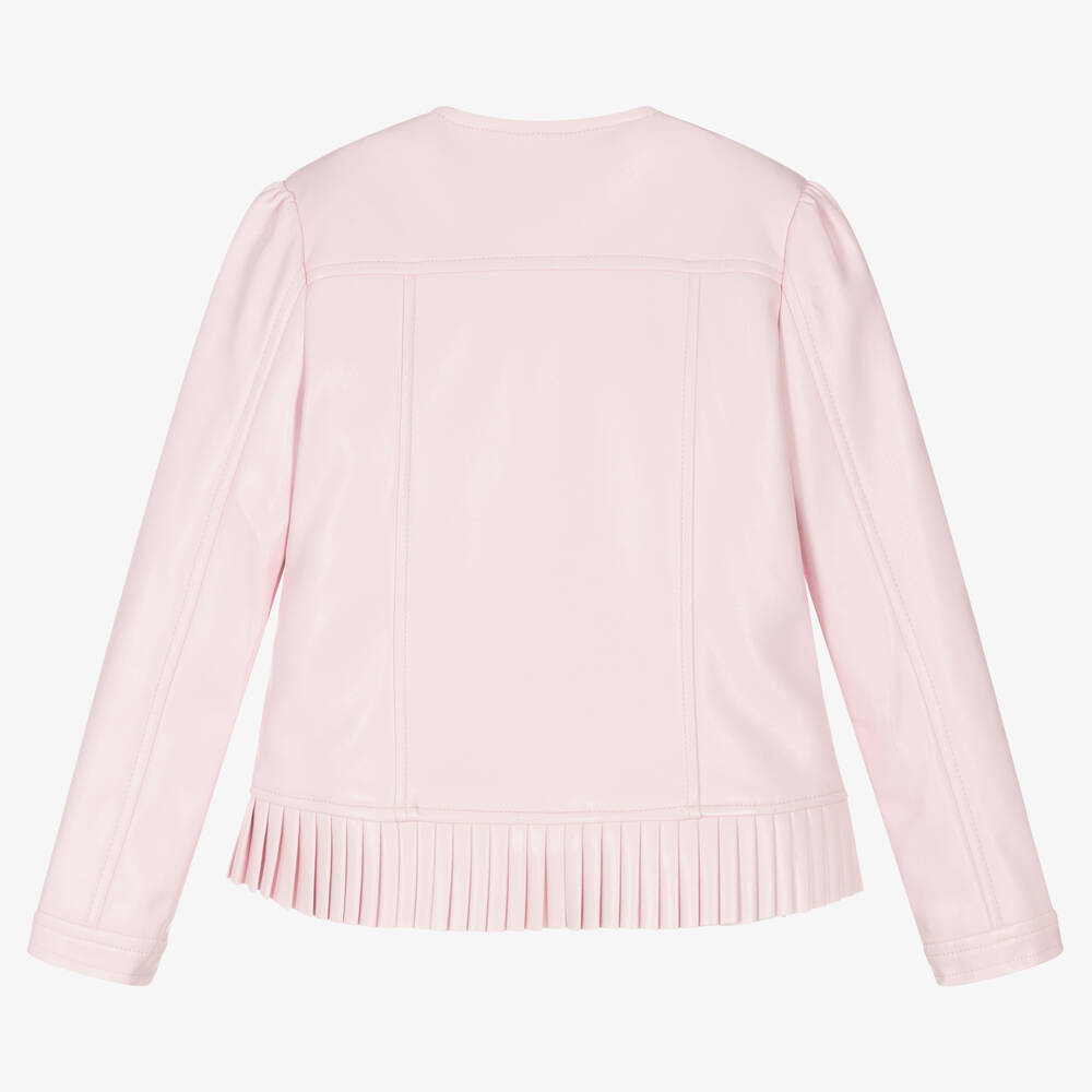 Guess Pink Faux Leather Jacket Childrensalon Outlet