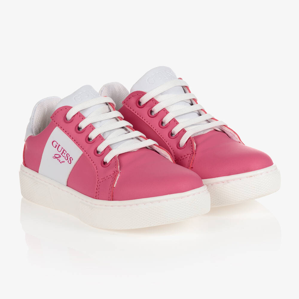 Guess - Pinke Sneakers aus Kunstleder | Childrensalon