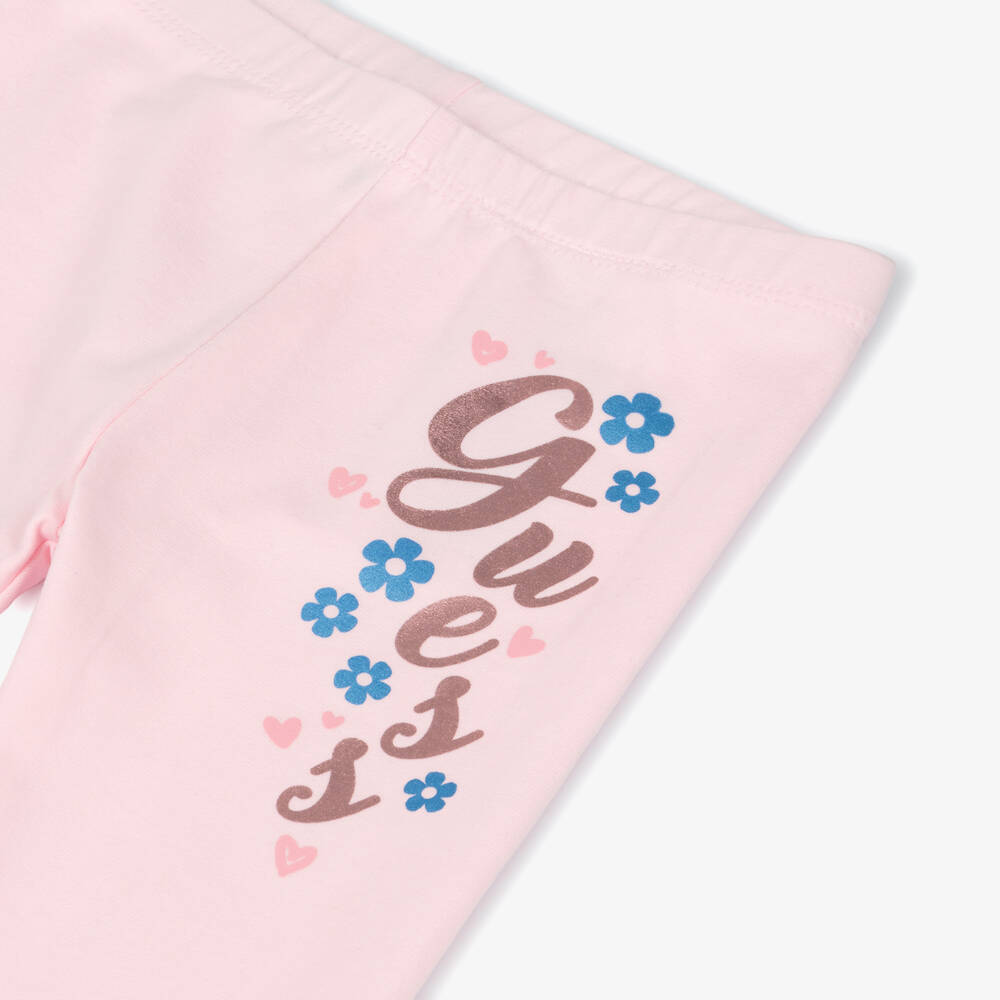 Guess-Pink Leggings | Childrensalon Outlet