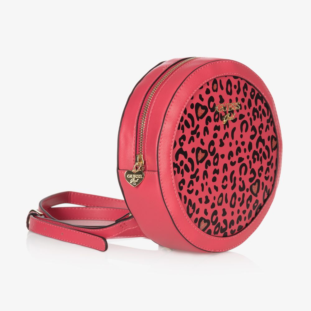 Guess-Pink Leopard Backpack (20cm) | Childrensalon Outlet