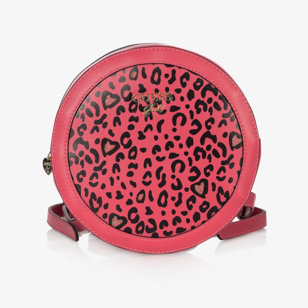 Guess - Розовый рюкзак с леопардовым принтом (20см) | Childrensalon