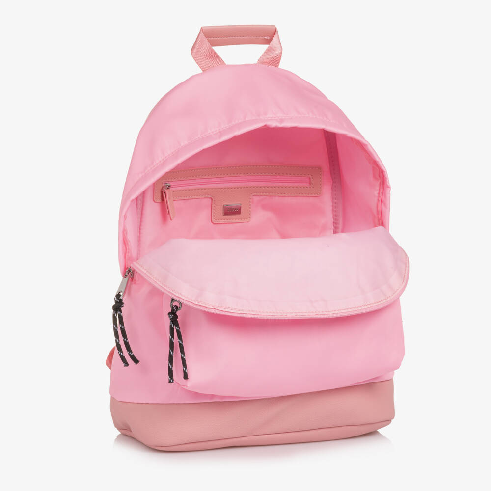 Guess-Pink Logo Canvas Backpack | Childrensalon Outlet