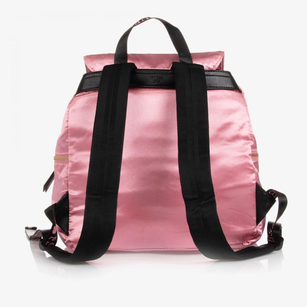 Guess - Pink Satin Backpack (30cm) | Childrensalon Outlet