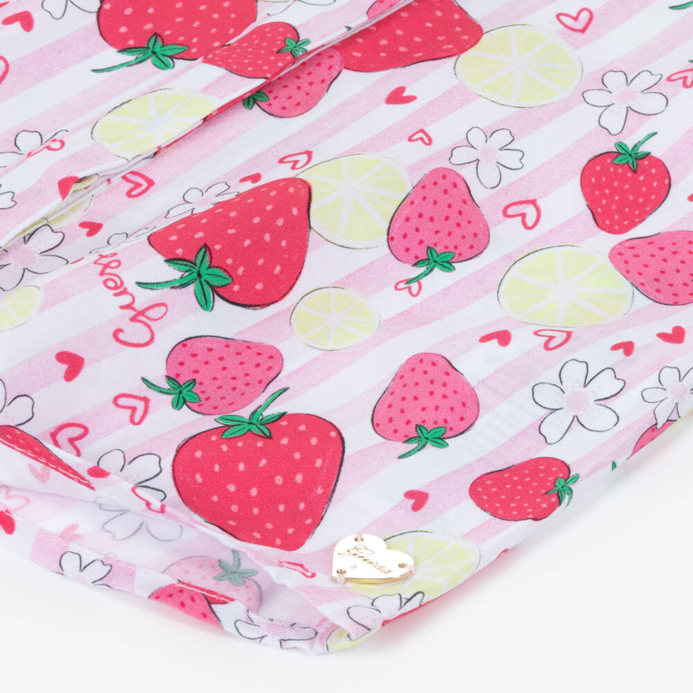 Guess-Pink Tropical Print Top | Childrensalon Outlet