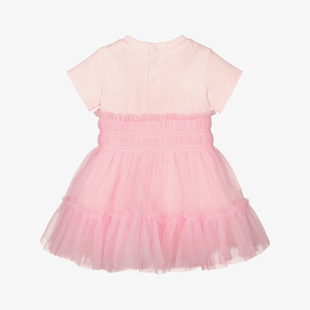Guess-Pink Tulle Dress | Childrensalon Outlet