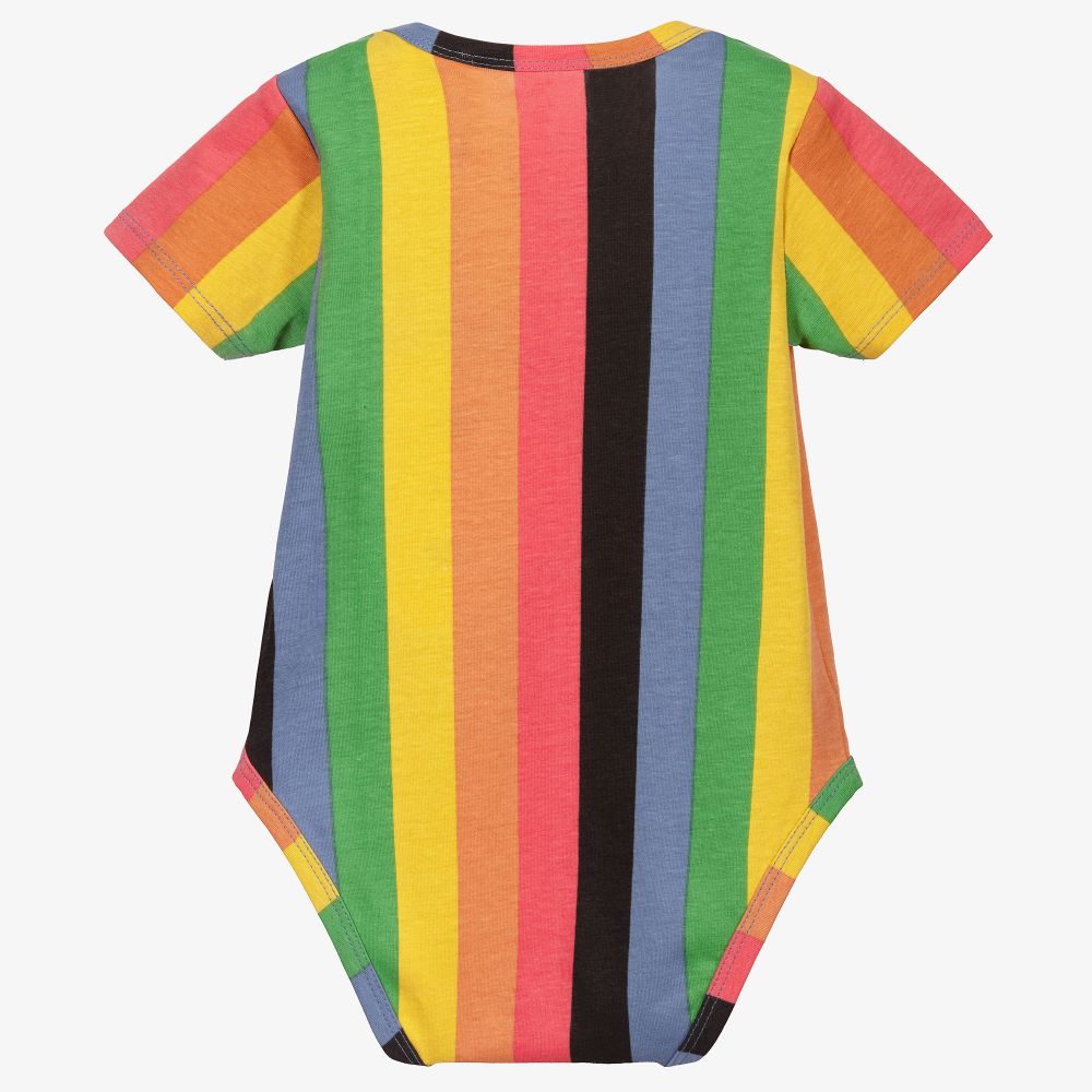 Guess-Rainbow Stripe Cotton Bodyvest | Childrensalon Outlet