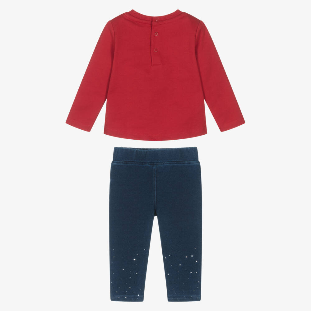Guess-Red Bow Legging Set | Childrensalon Outlet