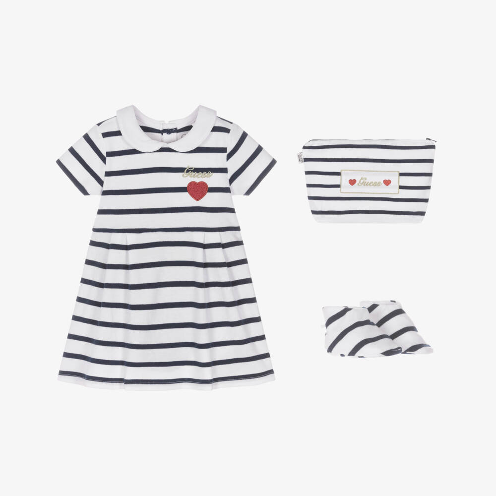 Guess-Stripe Dress & Booties | Childrensalon Outlet