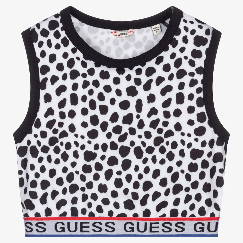 Guess - Teen Black Dalmatian Top | Childrensalon