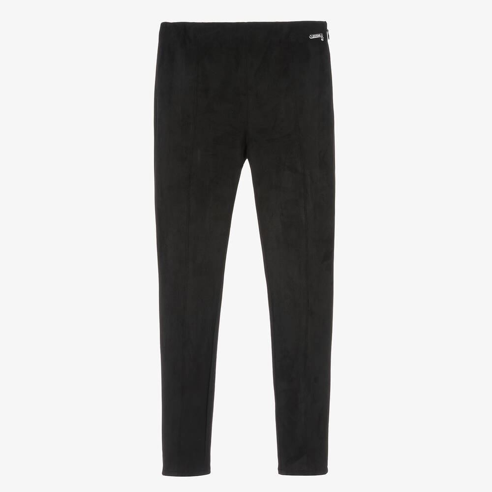 Guess-Teen Black Faux Suede Leggings | Childrensalon Outlet