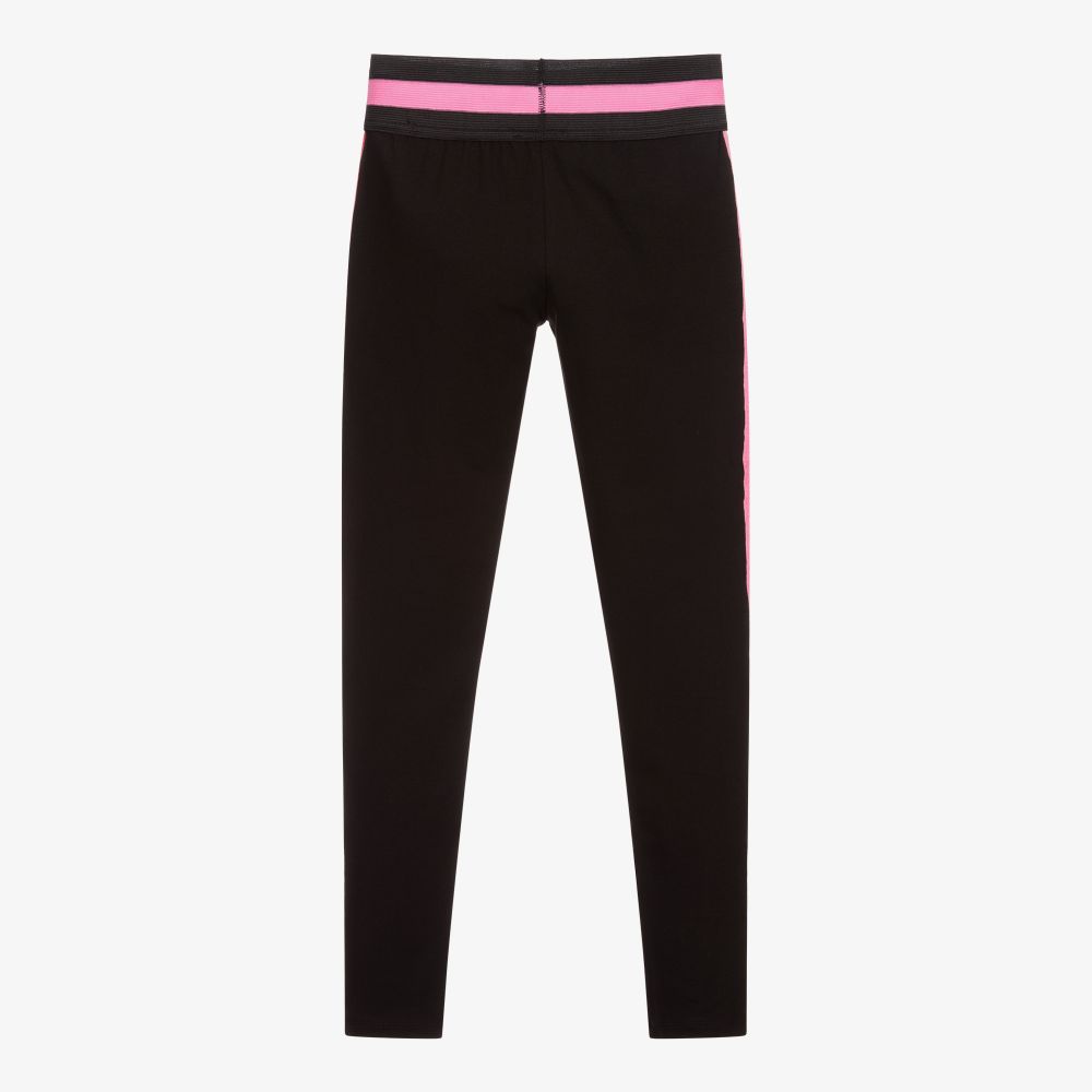 Guess-Teen Black Logo Leggings | Childrensalon Outlet