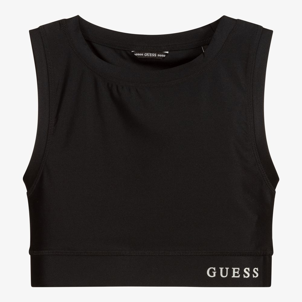 Guess - Teen Black Logo Sports Top | Childrensalon