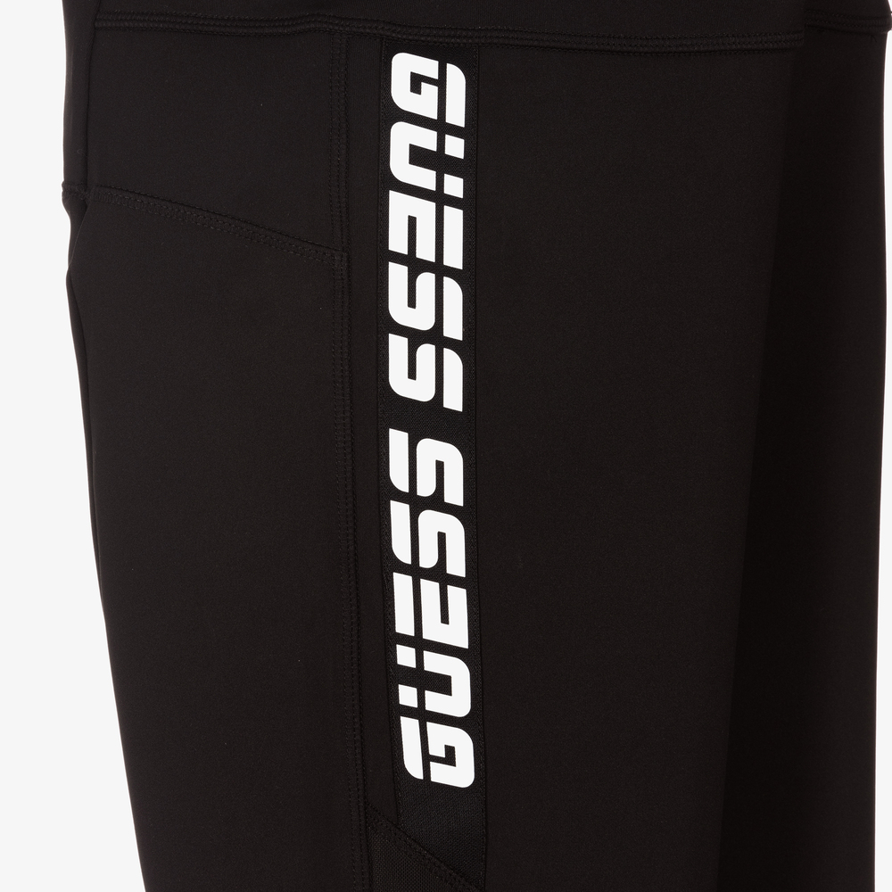 Guess-ليغنغز تينز بناتي جيرسي لون أسود | Childrensalon Outlet