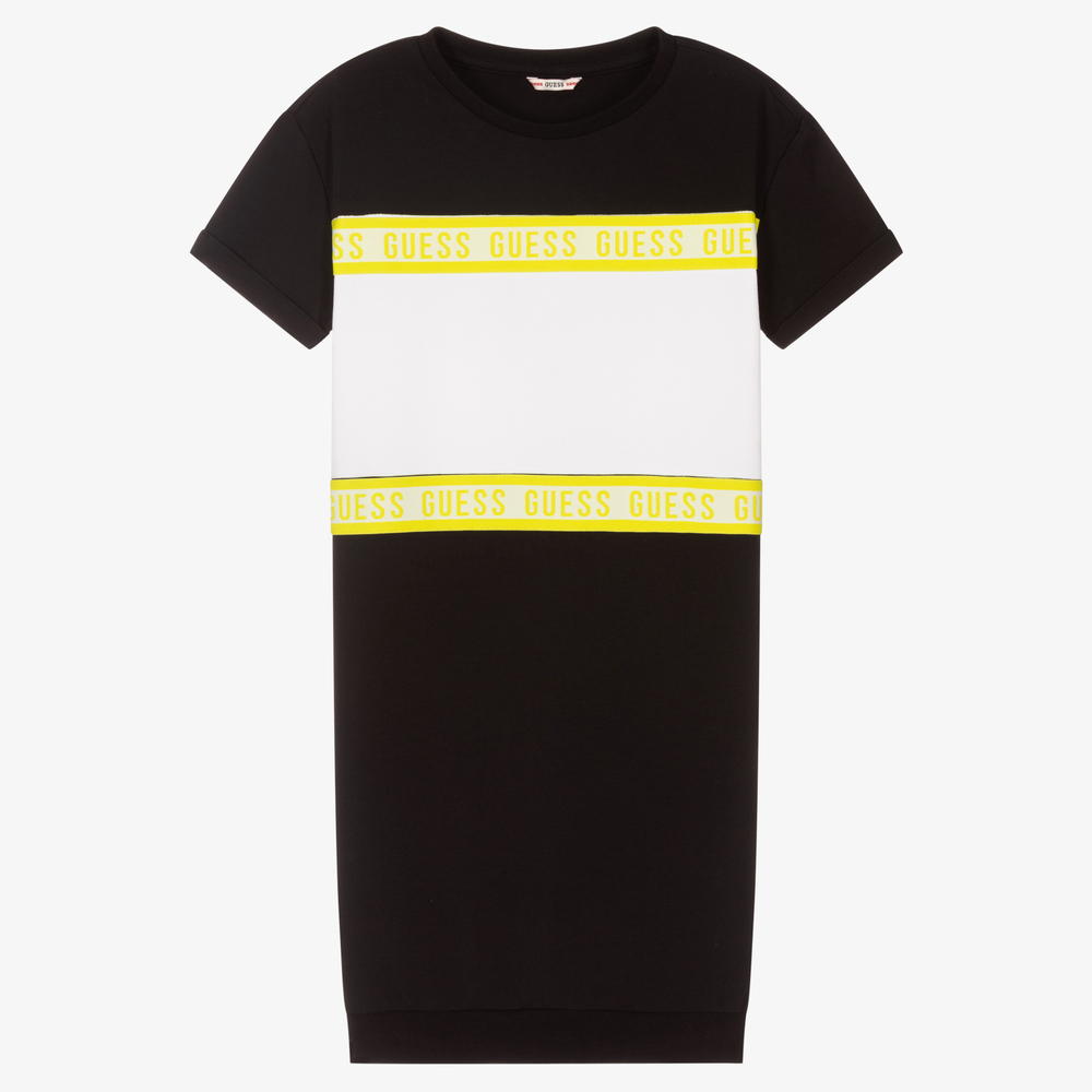 Guess - Teen Black Logo Tshirt Dress | Childrensalon