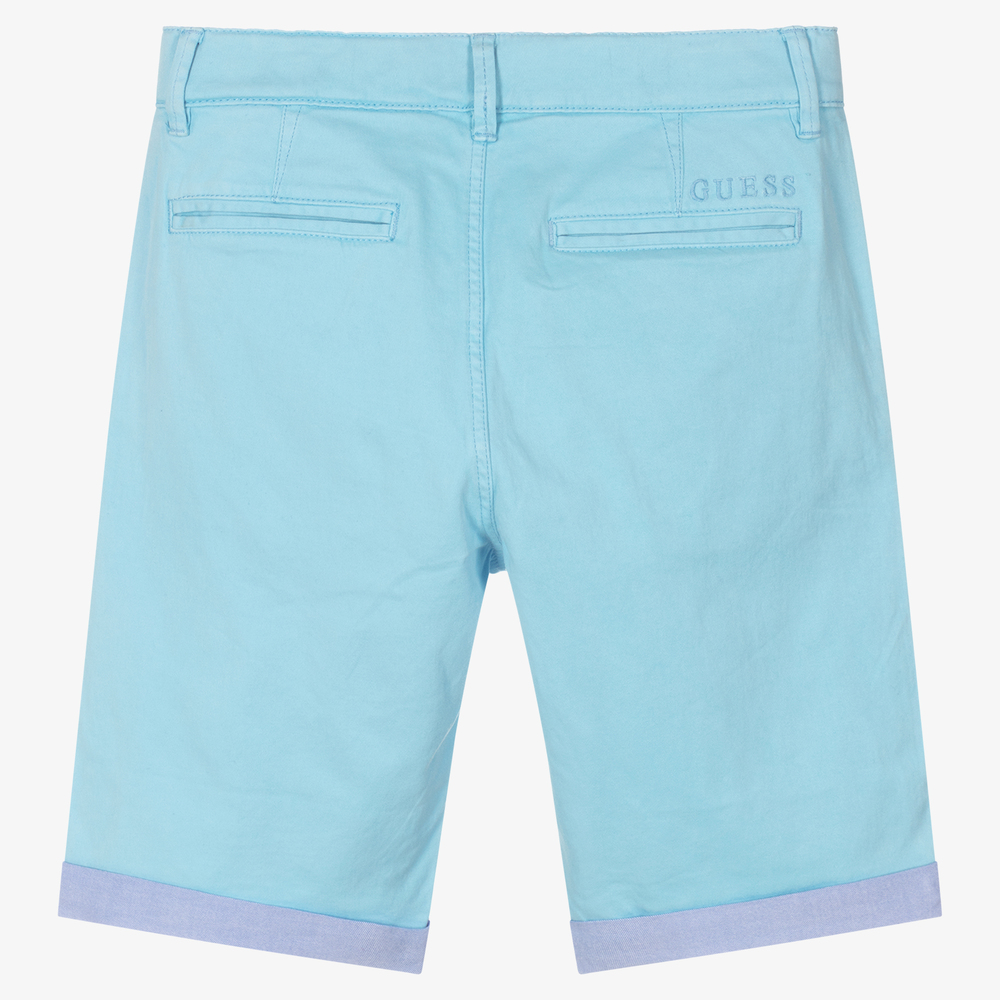 جيس-شورت تينز ولادي قطن عضوي لون أزرق سماوي | Childrensalon Outlet