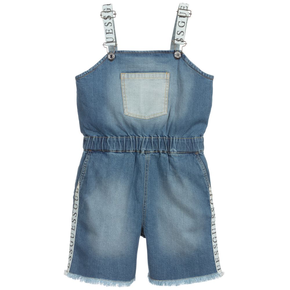 Guess - Blaue Teen Jeans-Latzhose | Childrensalon