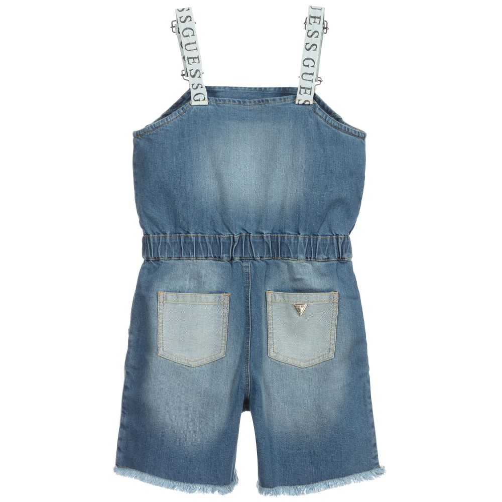 Guess-Джинсовый летний полукомбинезон для девушек | Childrensalon Outlet