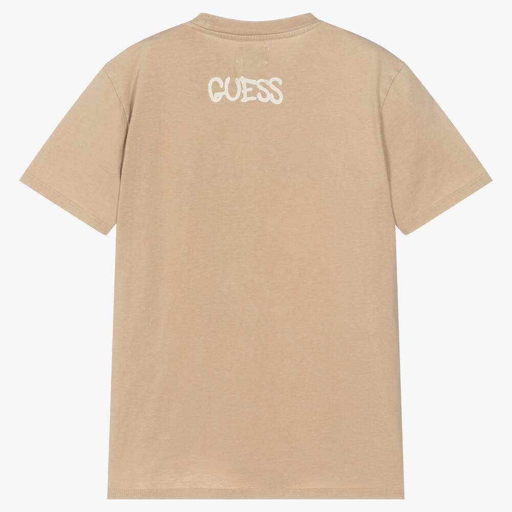 Tan guess shirt hotsell