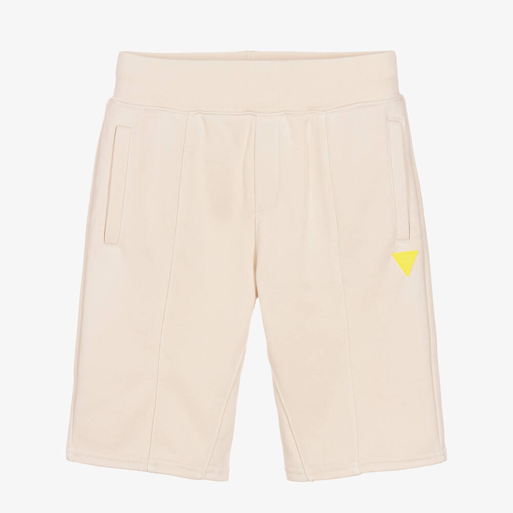 Guess - Teen Boys Beige Jersey Logo Shorts | Childrensalon