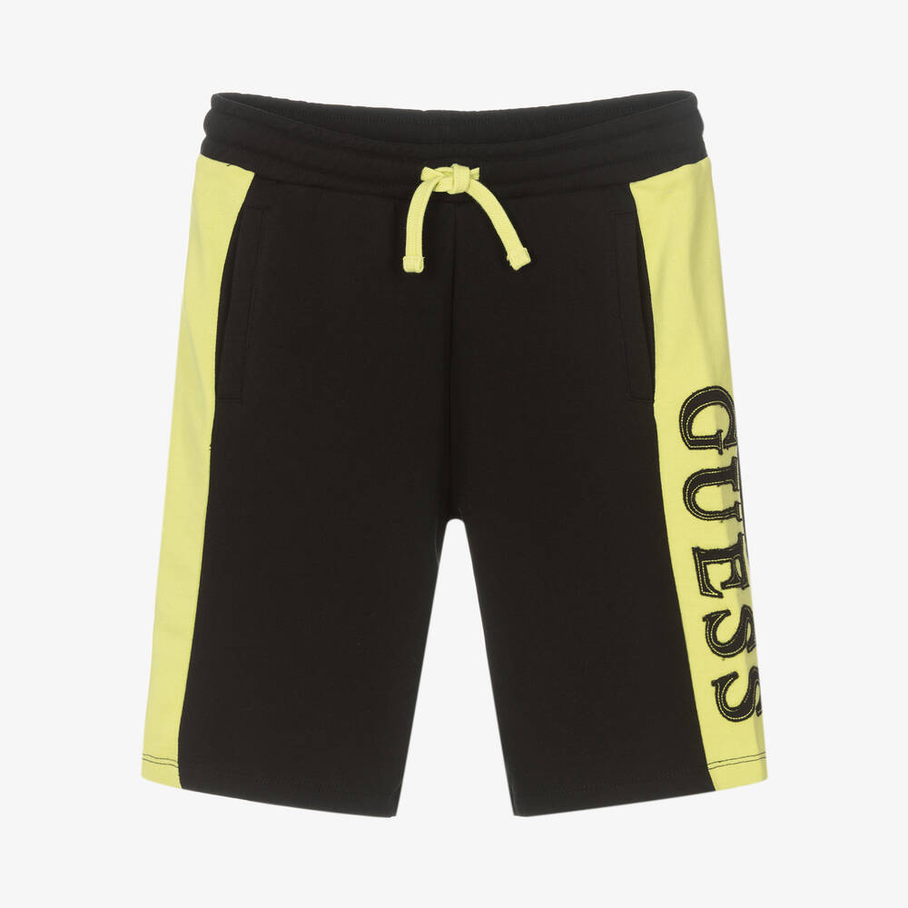 Guess-Черно-зеленые шорты для подростков | Childrensalon Outlet