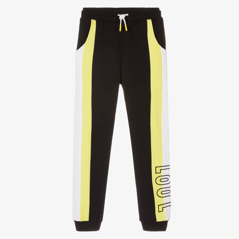 Guess-Teen Boys Black Logo Joggers | Childrensalon Outlet