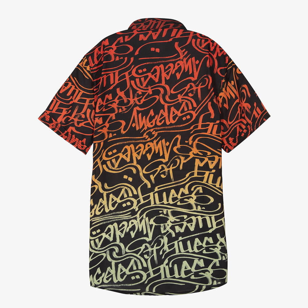 Guess Teen Boys Black Orange Logo Shirt Childrensalon Outlet