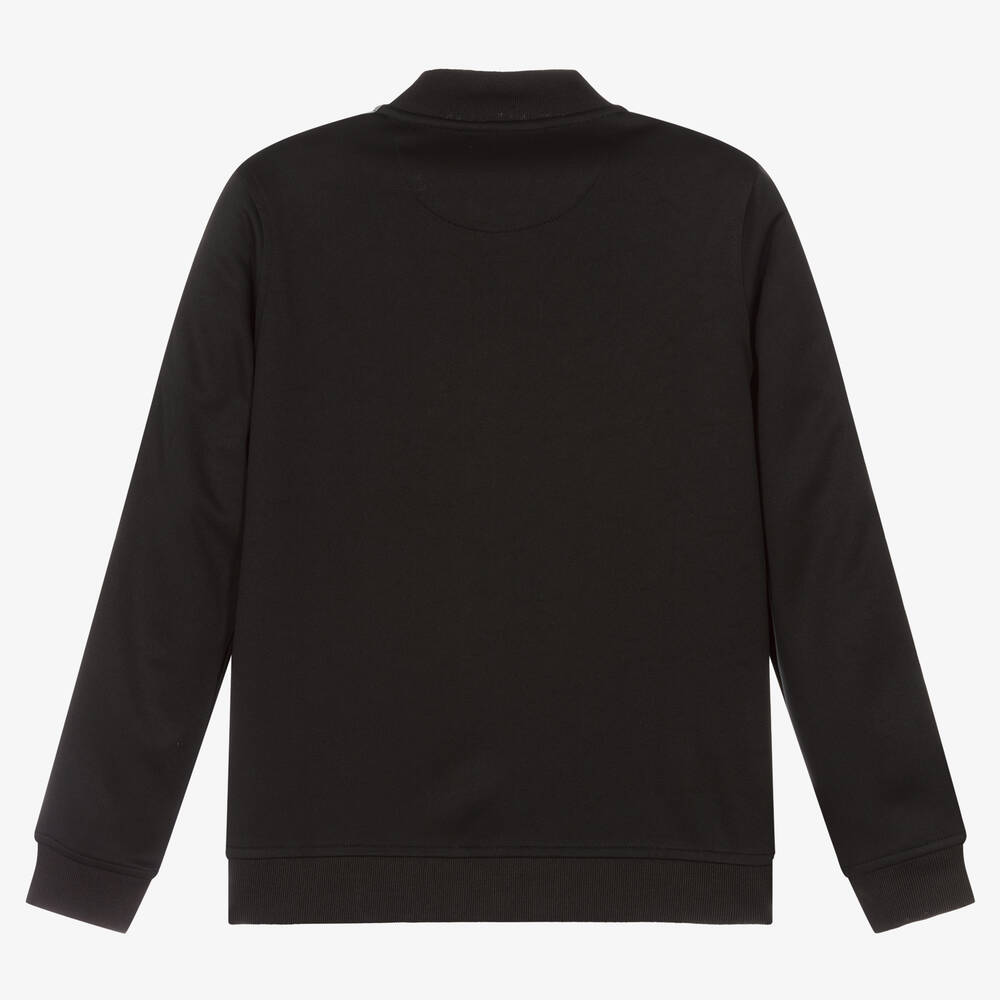 Guess-توب بسحاب تينز ولادي جيرسي لون أسود | Childrensalon Outlet