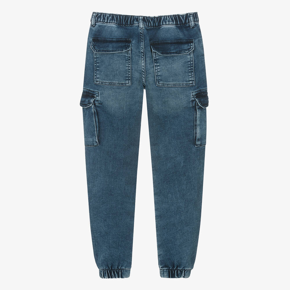 جيس-جينز جوغرز كارغو قطن دنيم لون أزرق للمراهقين | Childrensalon Outlet