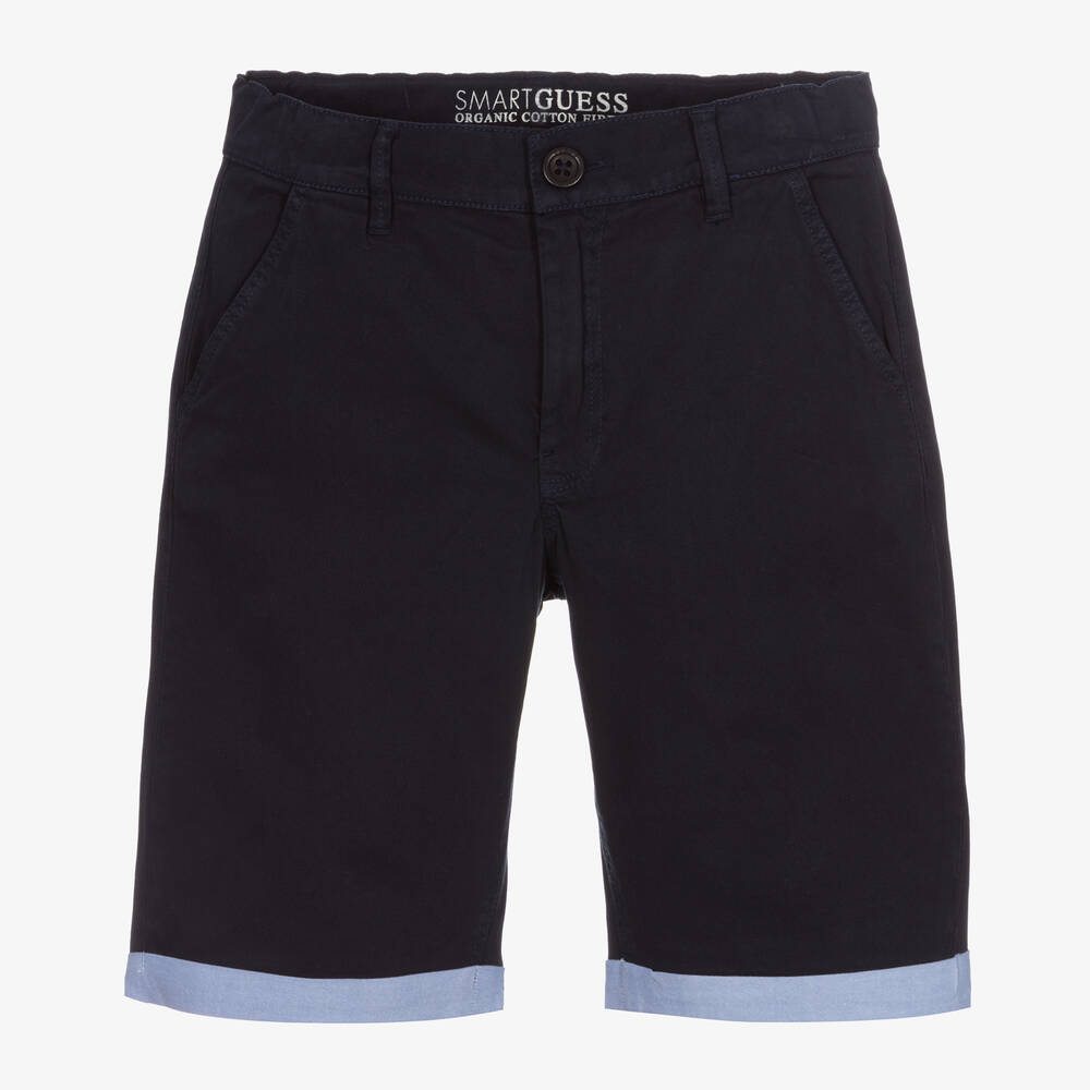 Guess - Teen Boys Blue Chino Shorts | Childrensalon