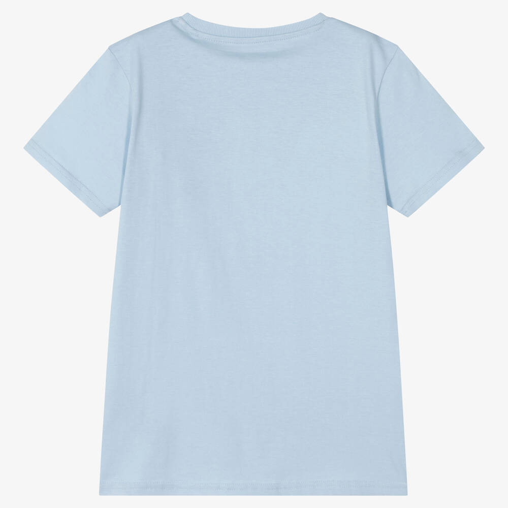 Guess-Голубая хлопковая футболка | Childrensalon Outlet