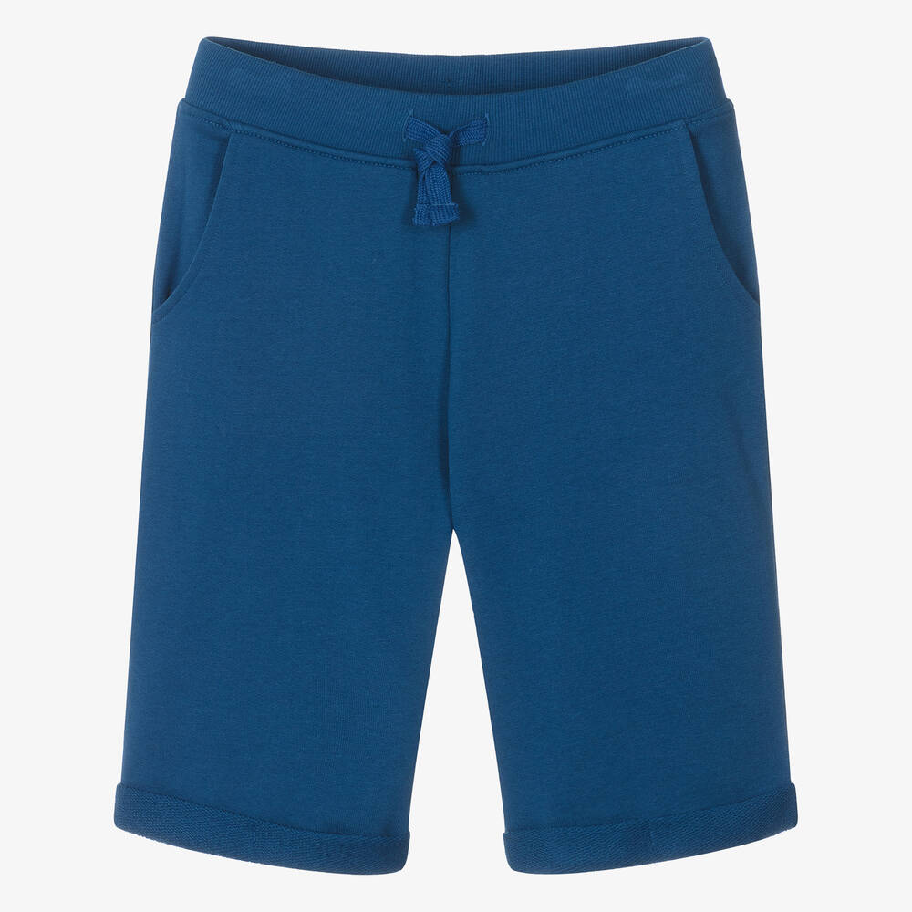 Guess-Teen Boys Blue Cotton Shorts | Childrensalon Outlet
