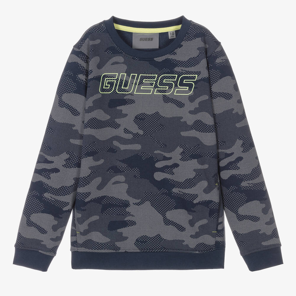 Guess - Blaues Teen Sweatshirt für Jungen | Childrensalon