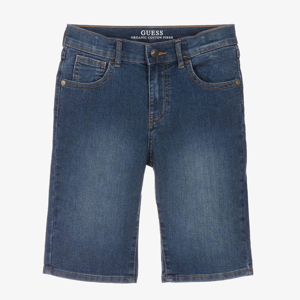 Guess - Bermuda bleu foncé en denim ado | Childrensalon