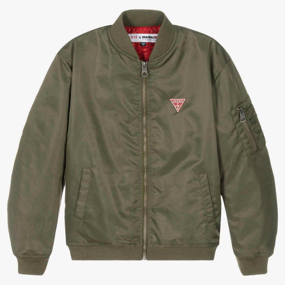 Guess - Blouson vert Banksy ado garçon | Childrensalon