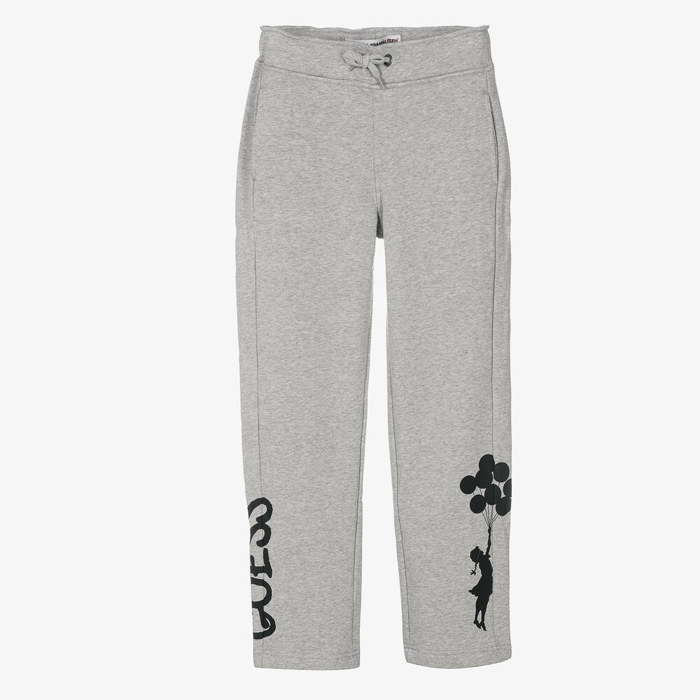 Guess - Teen Boys Grey Banksy Joggers | Childrensalon