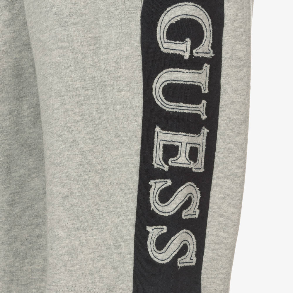 Guess-Teen Boys Grey & Blue Shorts | Childrensalon Outlet