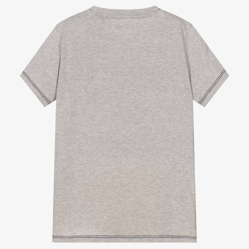 Guess-تيشيرت تينز ولادي قطن لون رمادي | Childrensalon Outlet