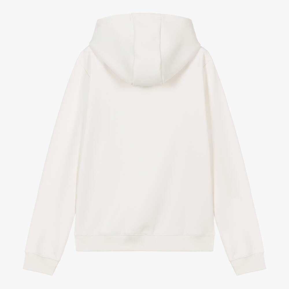 Guess-Teen Boys Ivory Jersey Zip-Up Top | Childrensalon Outlet