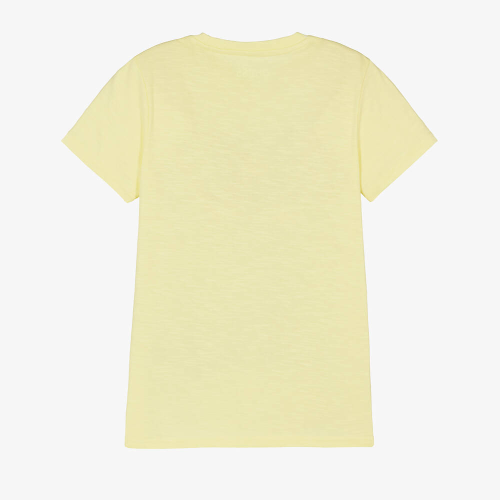 Guess-Teen Boys Lime Green Graphic Logo T-Shirt | Childrensalon Outlet