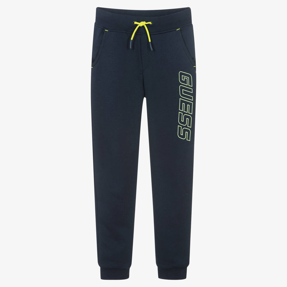 Guess - Teen Boys Navy Blue Joggers | Childrensalon