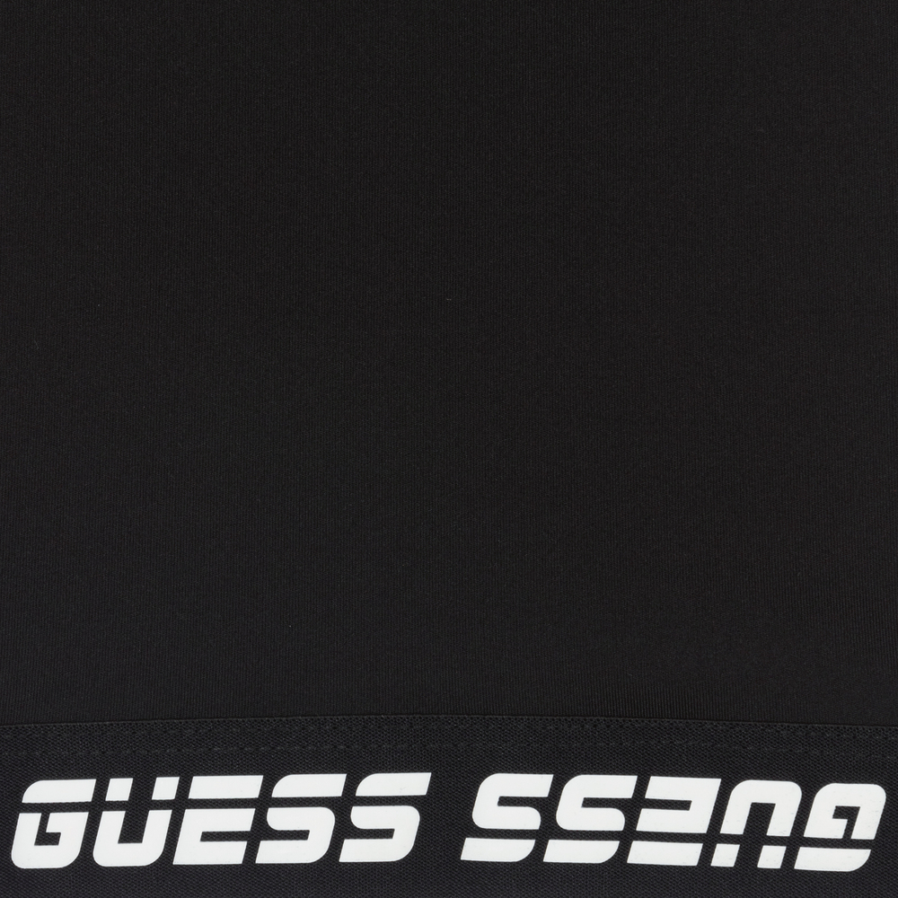 Guess-Черный укороченный топ для подростков | Childrensalon Outlet