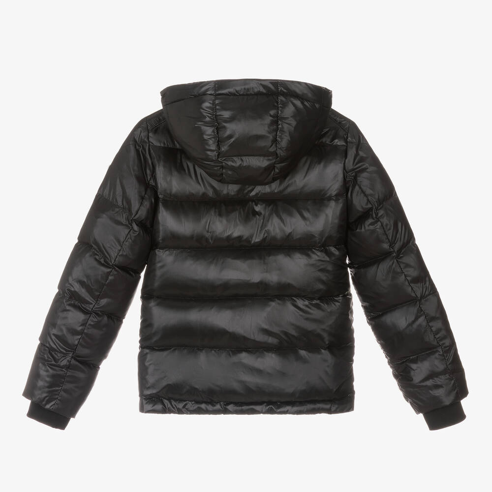 Guess-Черный пуховик для подростков | Childrensalon Outlet