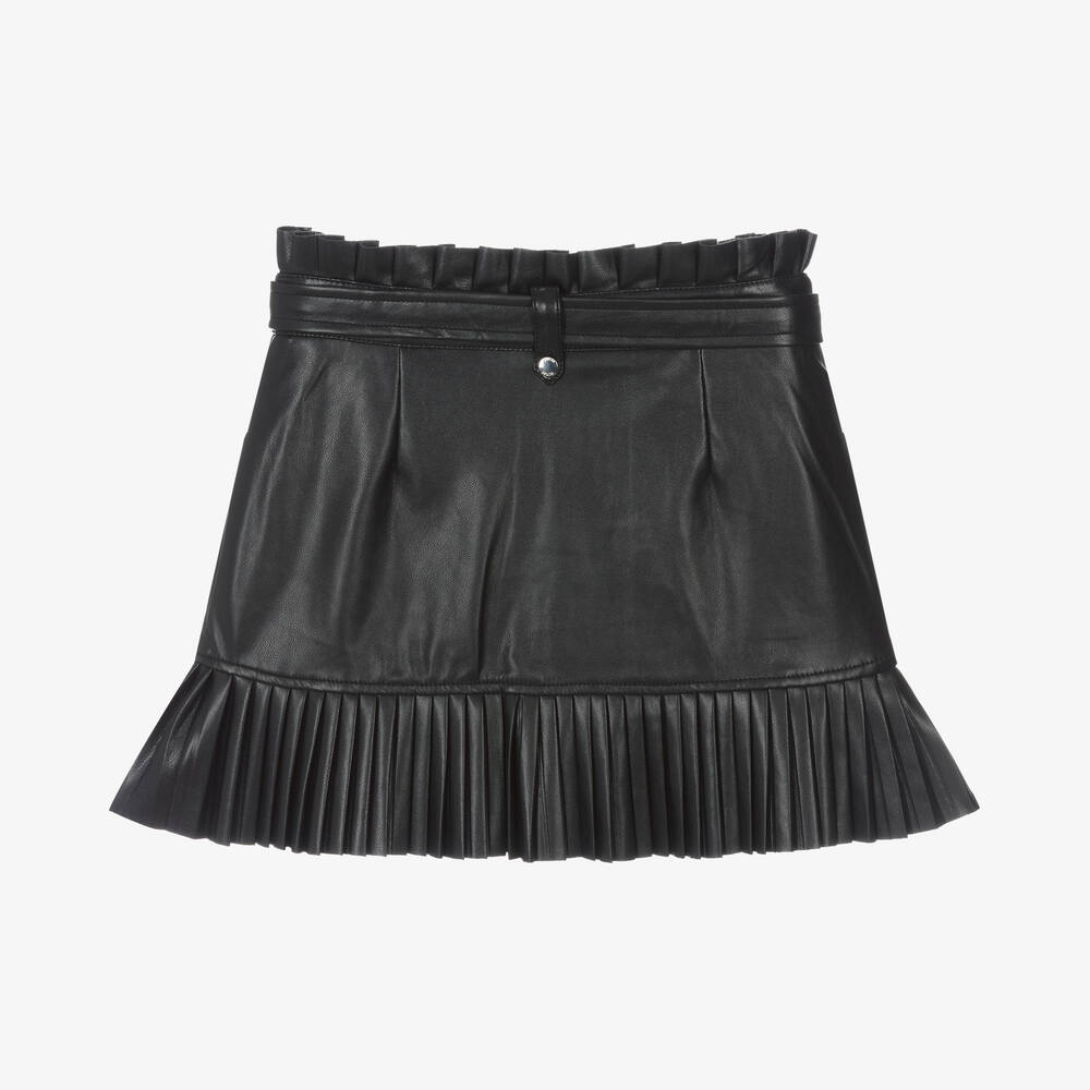 Guess-Teen Girls Black Faux Leather Skirt | Childrensalon Outlet
