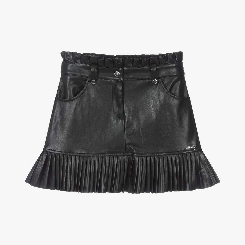 Guess leather mini skirt discount