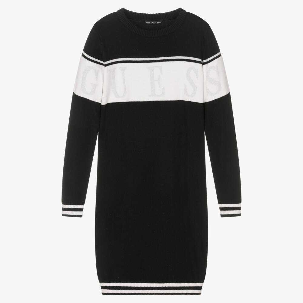 Guess-Черное платье для девочек-подростков | Childrensalon Outlet