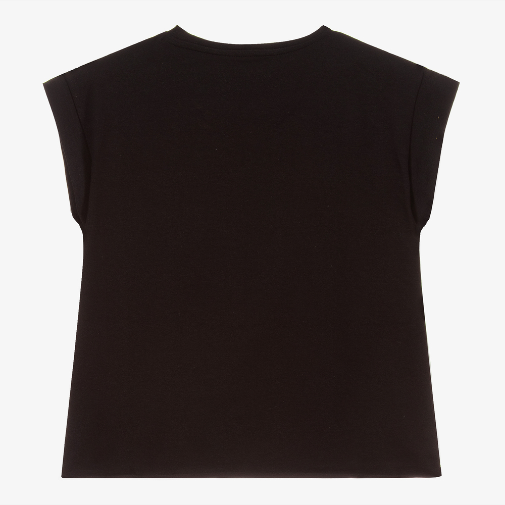 Guess-Черная футболка для подростков | Childrensalon Outlet