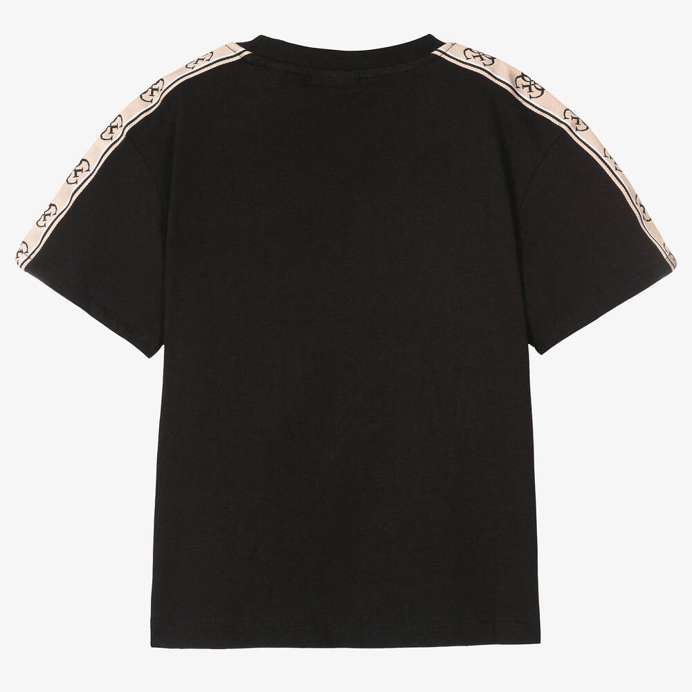 Guess - Teen Girls Black Logo T-Shirt | Childrensalon Outlet