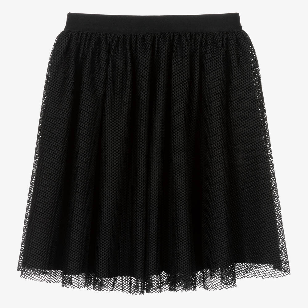 Guess-تنورة شبك لون أسود للمراهقات | Childrensalon Outlet