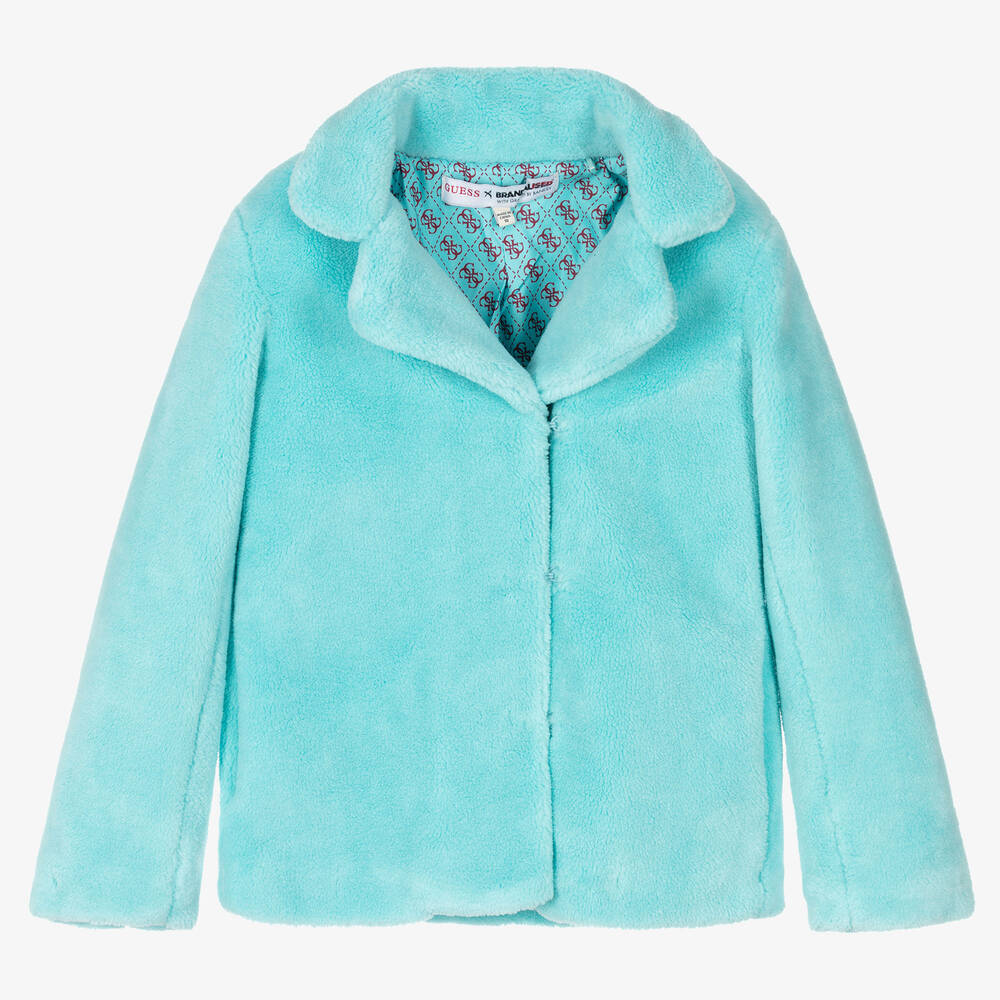 Guess - Veste bleue Banksy ado fille | Childrensalon